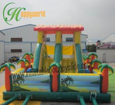 China Customized Inflatable Fun City With King Kong Monkey Giant Outdoor Inflatable Toys For Kids and Adult For Event Party for sale