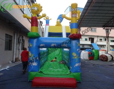 China Full Printing Indoor Commercial Inflatable Slide Anti-ruptured  For Amusement Park for sale