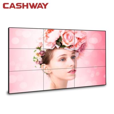 China 55 Inch Indoor Wall Mounted Digital Signage VCR HD Display 3x3 Screens Lcd Video Splicing Wall for sale