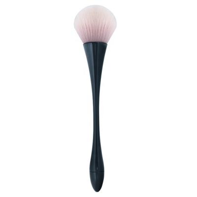 China Angular Blush Pink Foundation Brush New Gold Curved Body Makeup Brush Foundation Brush for sale