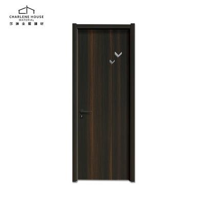 China Modern 100% Solid Oak Wood Core Full Paint Freestanding Interior Bedroom Door for sale