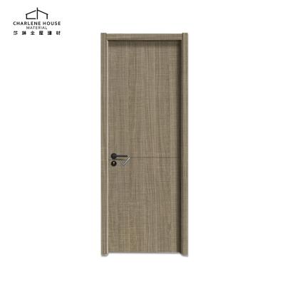 China Modern 100% solid oak wood core COMPLETE with internal aluminum decoration door for sale