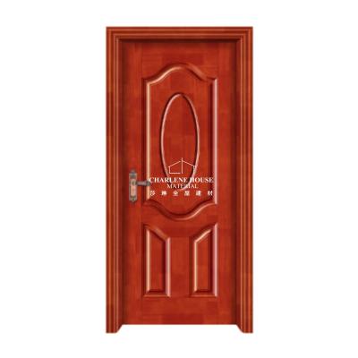 China Modern Solid Wood Paint Single Swing Door for sale