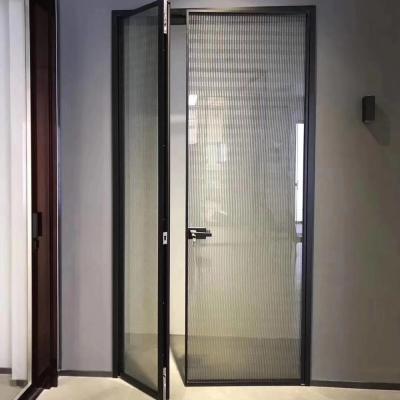 China Modern Double Open Aluminum Casement Glass Door for sale