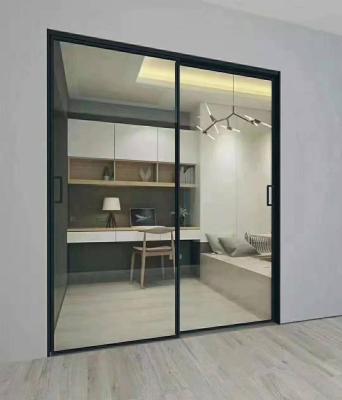 China Modern Thermal Break Two Door High Quality Aluminum Sliding Door for sale