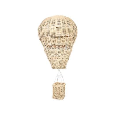 China Made of natural rattan wall decorations weaving rattan air balloon warm hanging ornaments for bedroom, home, kids room, apartment it's kids t for sale