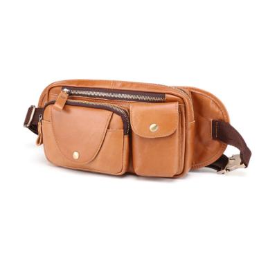 China Fashion / Leather Bag Men's Retro Multifunctional Mobile Phone Fanny Pack Men's Daily Use Messenger Bag for sale