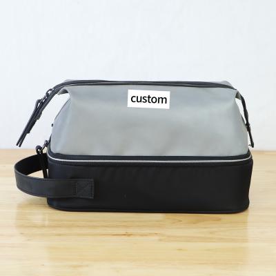 China Fashion Custom Nylon Cosmeticbag Makeup Bag Recycled Nylon Bag Waterproof Recycled Material Bag for sale