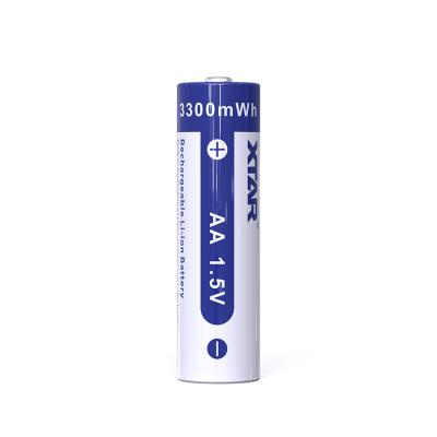 China Toys XTAR 1.5V AA 3300mWh 2000mAh Rechargeable Li-ion Battery For Flashlights Consumer Electronics 4 PCS Per Pack for sale