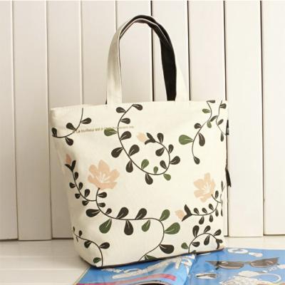 China Eco-Friendly Natural 100% Cotton Canvas Tote Bag Promotional Heavy PVC Coated Cotton Tote Bag for sale