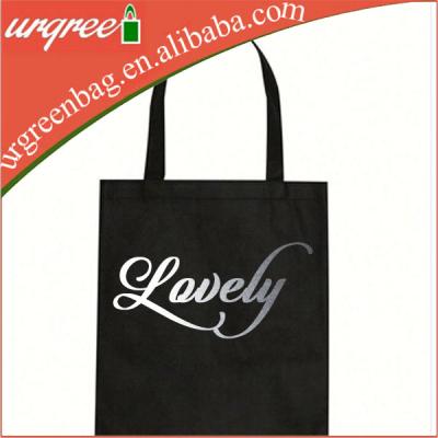 China Eco-Friendly Natural 100% Cotton Hot Stamping Silver Foil Printing 100 Cotton Canvas Fabric Shopping Tote Bag With Logo for sale