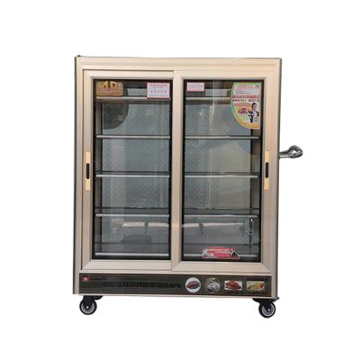 China Restaurant ALUMINUM Kitchen Heated Stand Electric Cabinet Food Warmer Cart For Catering for sale