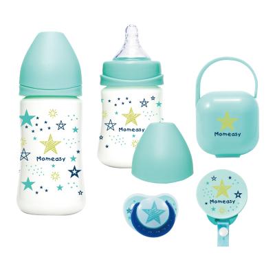 China Momeasy BPA Free Baby Bottle Set Newborn MOQ One Set Carton Factory Supply Directly for sale