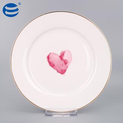 China Viable Hot Sale Custom Porcelain Ceramic Plate 7.5