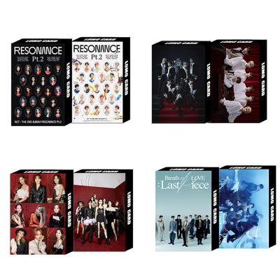 China Customizable KPOP Photo Card 30pcs/box TWICE GOT7 ENHYPEN Fans Collection Postcard LOMO Korean Card Gift Voucher Q221 for sale