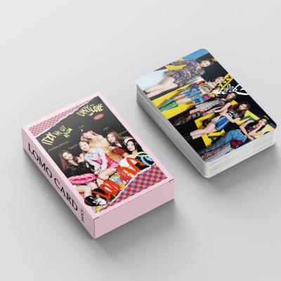 China Korean Kpop Photocard 55pcs/box ITZY CRAZY IN LOVE New Album Postcard for Fans Collection Gift Voucher Customizable Paper Craft Q350 for sale