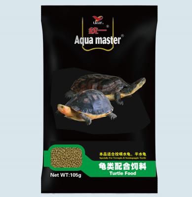 中国 Aqua Master Pets Turtle Food Testudines Feed Chelonia Clean Water Rapid Growth Pellet 105g Turtle Food 販売のため