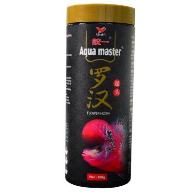 中国 Fish Aqua Master, Flower Horn Fish Food, Dropped Forehead, High Protein & Astaxanthin - 500g(m) 販売のため