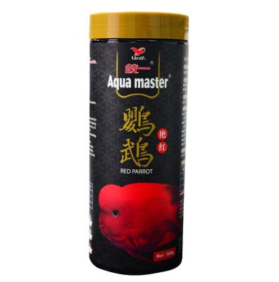 中国 Fish Aqua Master, Parrot Fish & Red Cichlid Food, Color Enhancer, High Protein & Astaxanthin - 500g(m) 販売のため