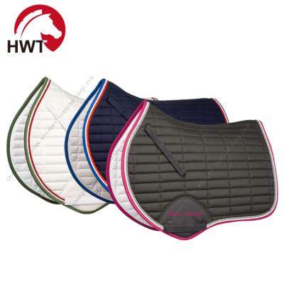 China Classic Cotton Saddle Pad Horse Saddlepad Saddle Cloth Basic Customized Equestrian Equipment for sale