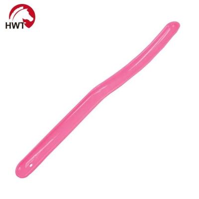 China PP Horse Grooming Long Handle Plastic Sweat Scraper Horse Equiestrian Equipment for sale