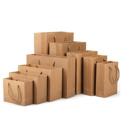 China Recyclable In Stock Luxurious Reusable Single Custom Kraft Paper Bag for sale