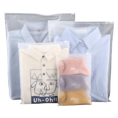 China Recyclable Zipper Bags So Called Clothing Bags Storage Frosted Zipper Clean Packaging Bag for sale