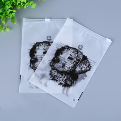 China Recyclable Resealable Poly Plastic Bag With Logo Printing Custom Clothing T-shirt Zipper Packaging Plastic Bag Bikini Packaging for sale