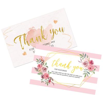 China Business Thank You Card Customizable Luxury Message Thank You Card Small Business for sale