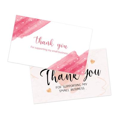 China Business Thank You Card Customizable Customer Service Message Business Thank You Card for sale