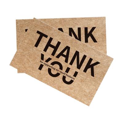 China paper & Cardboard Thank You Card Customer Service Commendation Message Luxury Small Business Thank You Cards for sale