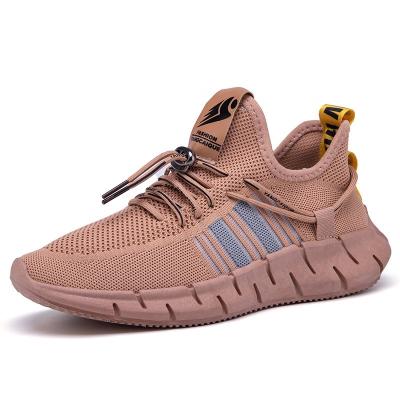 China Anti-odor 2020 New Fashion Designs Fly Mesh Sports Shoes For Men Knitted for sale