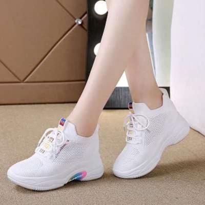 China New Arrivals Spring Summer New Arrivals Anti-odor Mesh Platform Casual Shoes Womens Fashion Sneakers Low Price Breathable Shoes for sale