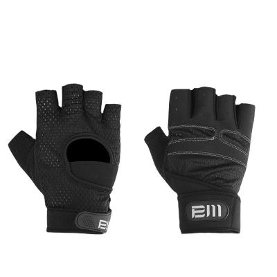 China Elasticity Gym Gloves With Breathable Wrist Guard Non Slip Half Finger Sports Training Gloves for sale