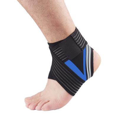 China Adjustable Elasticity Ankle Support Sleeve Compression Sports Basketball Ankle Brace for sale