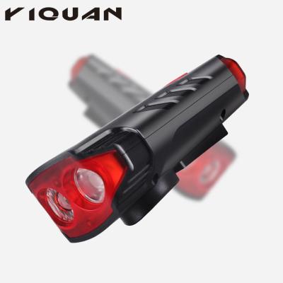 China Solar Bicycle Front Light, Usb Rechargeable Battery Durable New Style Bicycle Front Light With Horn for sale