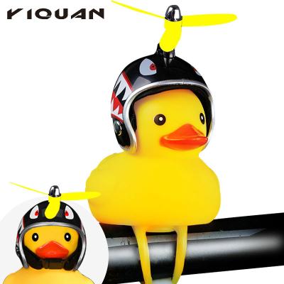 China Mini Yellow Rubber Duck Wholesale durable with dragonfly bamboo helmet for sale