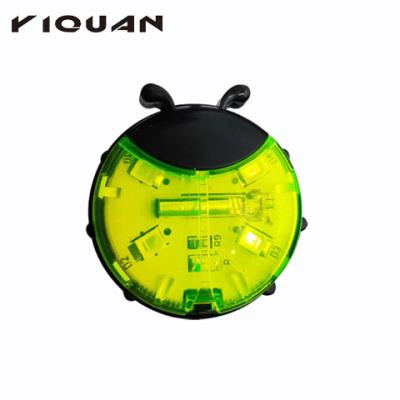 China Hot sale warning light intelligent universal ladybug shape colorful bicycle led wheel light for sale