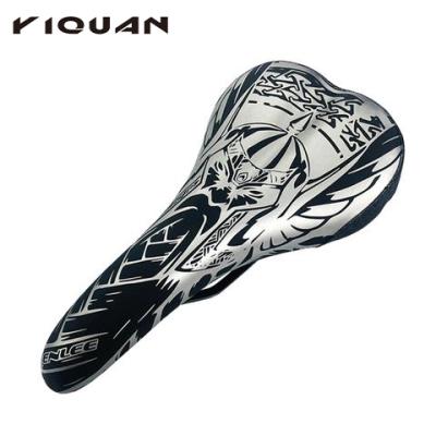 China Single Comfort PU Bike Ultralight Soft Cushion Large Road Bicycle Leather Saddle Seat for sale