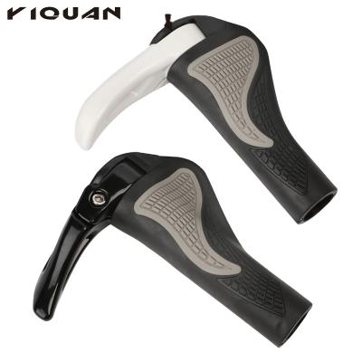 China High Quality Durable Aluminum Alloy A Rubber Horns Bike Handlebar Grips, Bicycles Comfortable Non-slip Handlebar Grips for sale