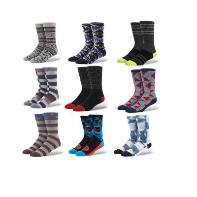 China BY-I-0104 Custom Non Slip Antibacterial Breathable Skate Sport Skateboard Socks For Men for sale