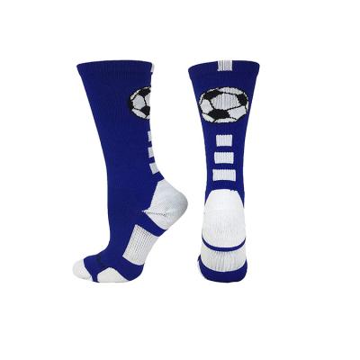 China BY-I-0070 Antibacterial Custom Design Sports Crew Quality Football Socks for sale