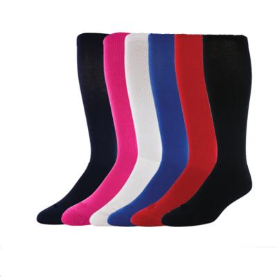 China Antibacterial BY Wholesale Mens Solid Color New Plain Football Extra Long Soccer Socks for sale