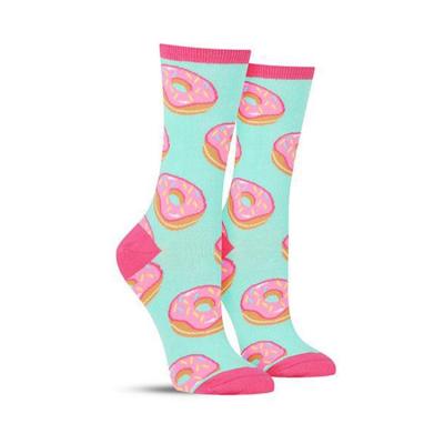 China BY-N986 Ladies cotton crew taobao donut soft socks QUICK DRY for women for sale