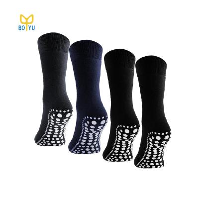 China BY-II-1123 Custom Antibacterial Non Slip Socks Anti Slip Socks Custom Grip Socks Manufacturer for sale