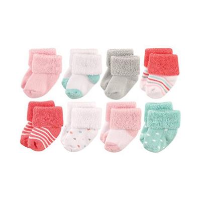 China BY-N1228 Antibacterial Baby Terry Socks Baby Thick Winter Socks Terry Cuff Socks for sale