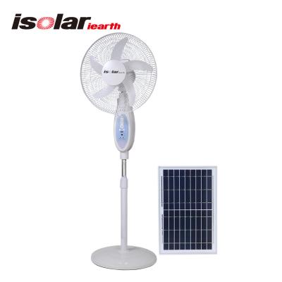 China Portable Outdoor Rechargeable Backup Table Solar Powered Ventilador Recargable AC Stand Fan 16 Inch Home Electric for sale