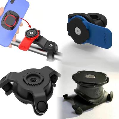 China Adjustable Quick Lock Motorcycle Phone Holder Outdoor Cycling Universal Bike Abs Phone Mount Holder For Bike And Bicycle for sale