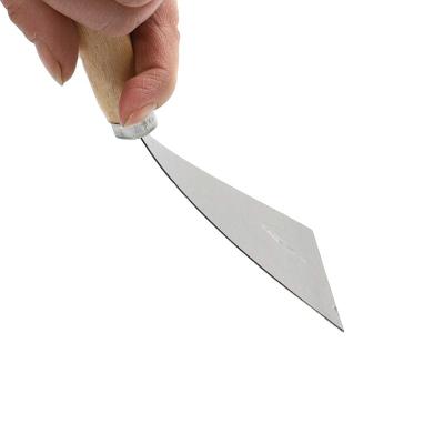 China High Carbon Steel Blade Scraper Putty Knife Old Dust Removal Film Putty Wood Handle Removal For Floor Wall Scraping Work for sale