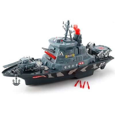 China Factory Price Popular RC Model Military Warship For Children Warcraft Toy Ship for sale